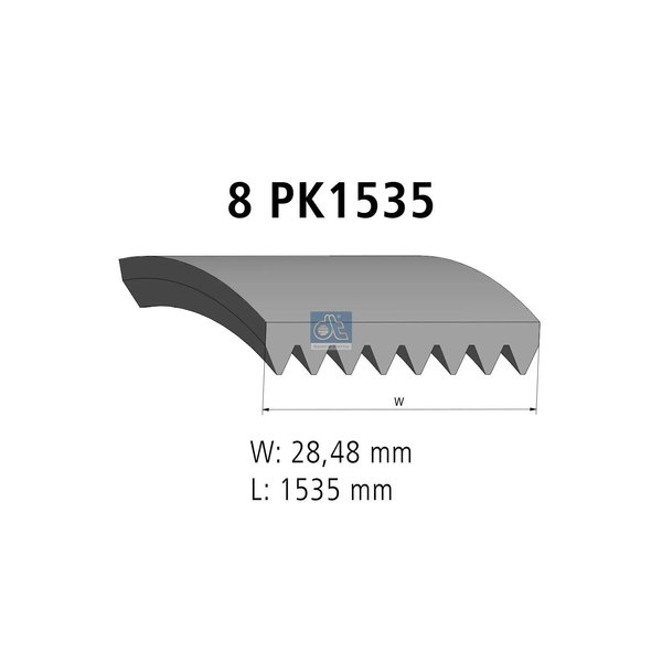 Multiribbed belt 1.21219 DIESEL TECHNIC